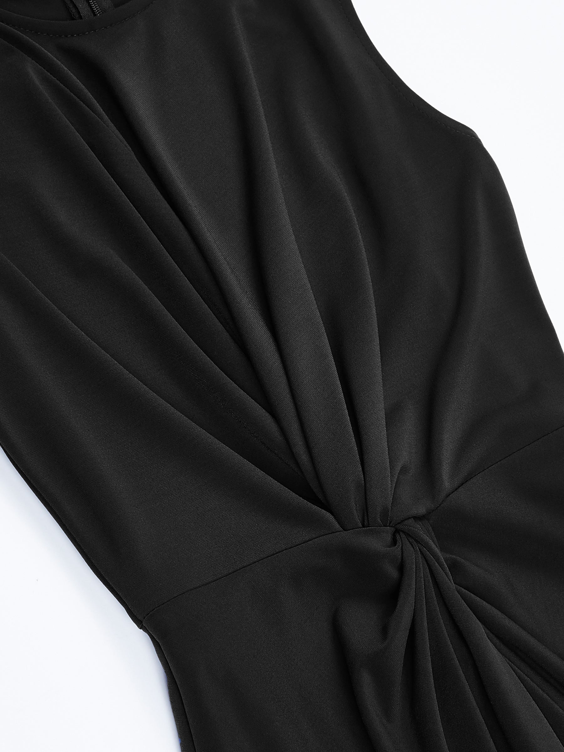 Black Twist-Front Ellis Dress | Of Mercer
